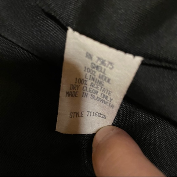 Albert Nipon Studio Women's Wool Long Coat Front Buttons Closure Pockets Black 6 - Picture 12 of 16